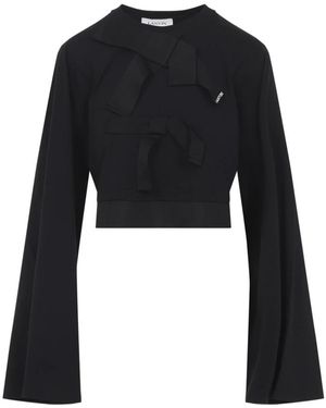 Lanvin Rwts0029J055P2 Top - Schwarz