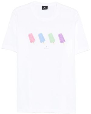 Paul Smith T-Shirts Und Poloshirts Weiß