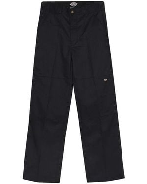 Dickies Schwarze Hose Mit Geradem Bein Und Logo - Blau