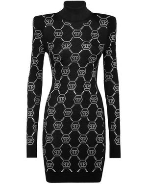 Philipp Plein Knitted Dresses - Negro