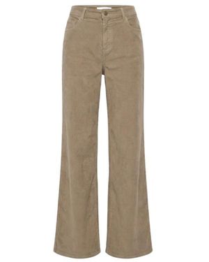 Twinset Broeken ,Wijde Broek - Naturel