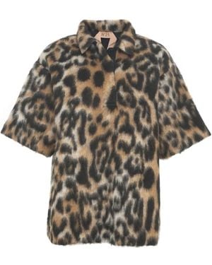N°21 Faux Fur & Shearling Jackets - Grijs