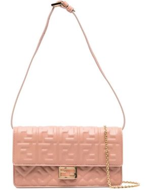 Fendi Wallet On Chain Nappa Matisse - Pink
