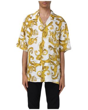 Versace Jeans Couture Short Sleeve Shirts - Metallizzato