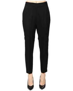 Pinko Straight Trousers in Black | Lyst