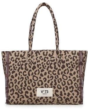 V73 Tote Bags - Brown
