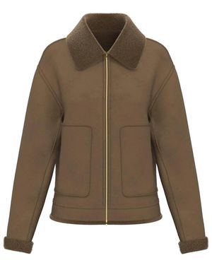 Marella Faux Fur & Shearling Jackets - Verde