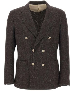 Eleventy Zweireihiger Blazer - Schwarz