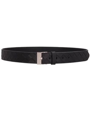 Bottega Veneta Biogebaseerde Lederen Intrigue Tas - Zwart