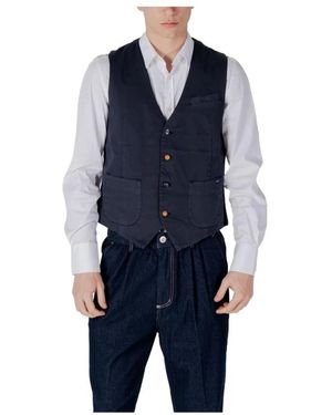 Gianni Lupo Waistcoats - Blue