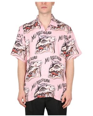Endless Joy Bowling Shirt Ss Printed - Rot