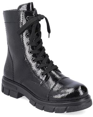 Rieker Lace-Up Boots - Black