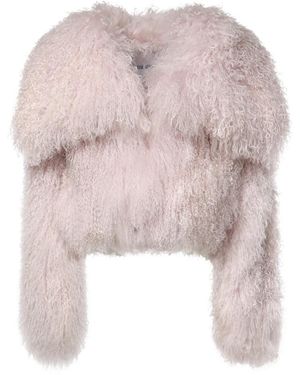 The Attico Faux Fur & Shearling Jackets - Pink