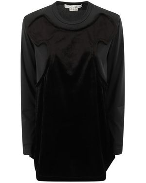 Comme des Garçons Long Sleeve T-Shirts - Black