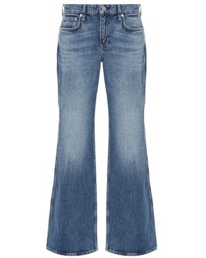 Rag & Bone Josie Relaxed Flare Jean - Blauw