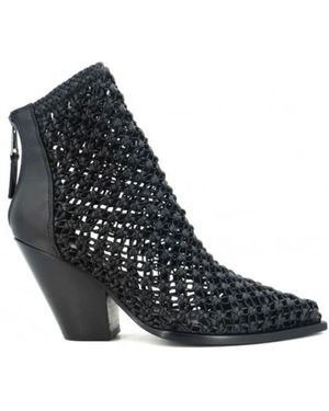Elena Iachi Cowboy Boots - Black