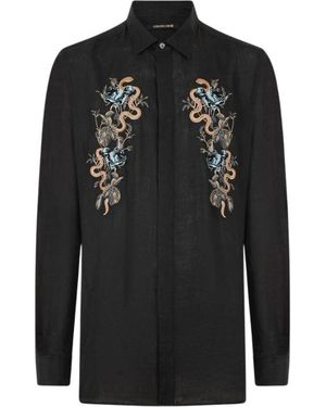 Roberto Cavalli Casual Shirts - Negro