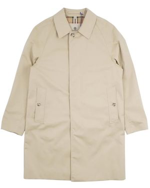 Burberry Jassen ,Geel ,Single-Breasted Coats - Naturel