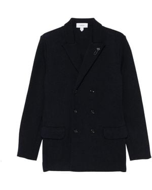 Lardini Doppelreihiger Strickblazer - Blau