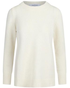 Gran Sasso Round-Neck Knitwear - Blanco