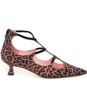 Anna F. Puntige T-Bar Pomp - Roze