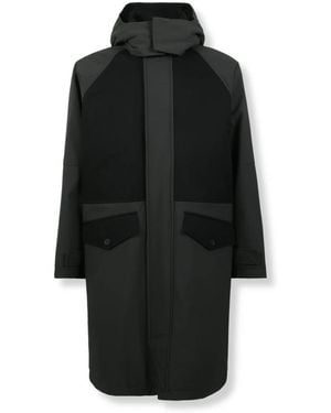 Herno Matte Twill Parka - Schwarz