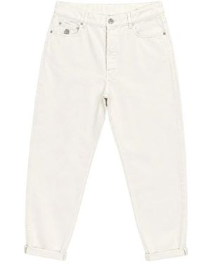 Brunello Cucinelli Rechte Jeans - Naturel