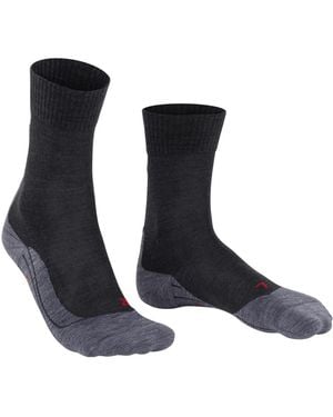 FALKE Fitness ,Grijs ,Wol 16243 Tk5 Wander - Blauw