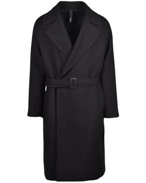 Hevò Belted Coats - Noir