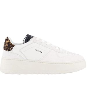 COPENHAGEN Witte Luipaard Sneaker Voor Vrouwen