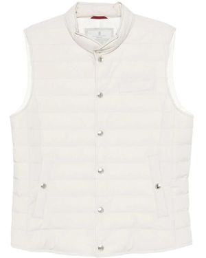 Brunello Cucinelli Waistcoats - White