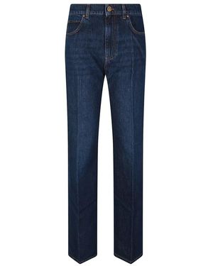 Pinko Jeans ,Blauw ,Denim Wanda Wijde Pijpen Jeans