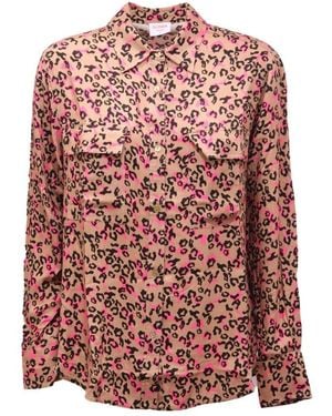 Sun 68 Overhemden ,Bruin ,Casual Wo Overhemd Model S42206 - Roze