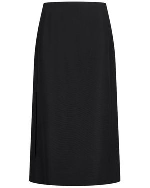 Jil Sander Rokken ,Zwart ,Wol Silk Faille Rok