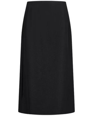 Jil Sander Rokken ,Zwart ,Wol Silk Faille Rok