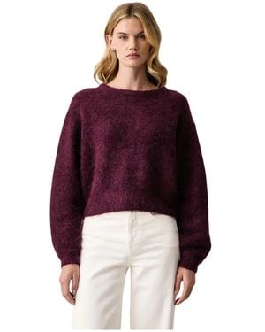 American Vintage Truien & Vesten ,Paars ,Wol Niby Sweater - Rood