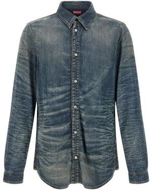DIESEL Overhemden ,Blauw ,Katoen D-Synar-Fsj 4 Shirt