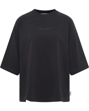 carlo colucci Premium Familien Oversize T-Shirt - Schwarz