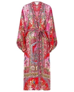 CAMILLA Badmode ,Rood ,Blouson Sleeve Layer