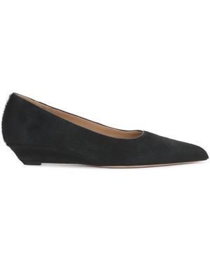 Kazar Schoenen ,Zwart ,Leer Pumps Met Puntige Neus