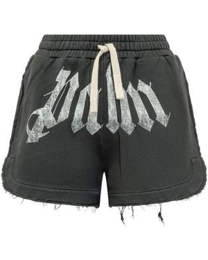 Palm Angels Short Shorts - Negro