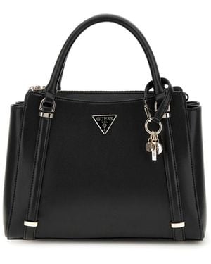 Guess Daryna 2-Fächer Schultertasche - Schwarz