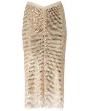 Pinko Midi Skirts - Natural