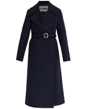 Jil Sander Wollen Jas - Blauw