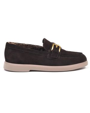 Baldinini Wildleder-Loafer - Schwarz