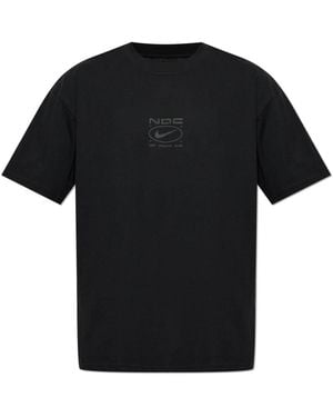 Nike Fitness ,Zwart ,Katoen N.A.C. T-Shirt