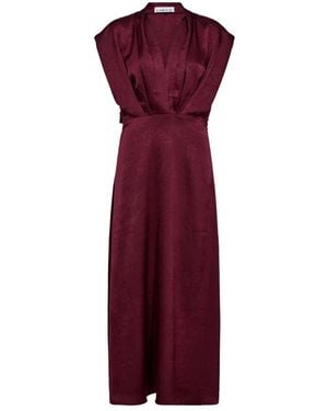Haute L'Amitié Midi Dresses - Red