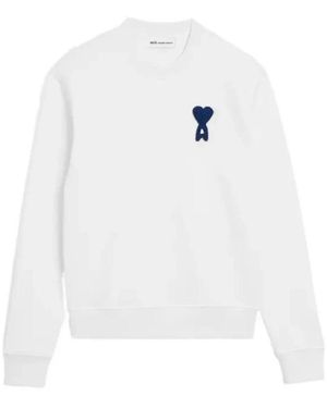 Ami Paris Sweatshirts - Blanco