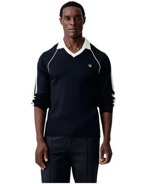 Fila Cortina Strick-Polopullover - Blau