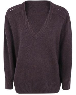 Kujten V-Neck Truien - Blauw